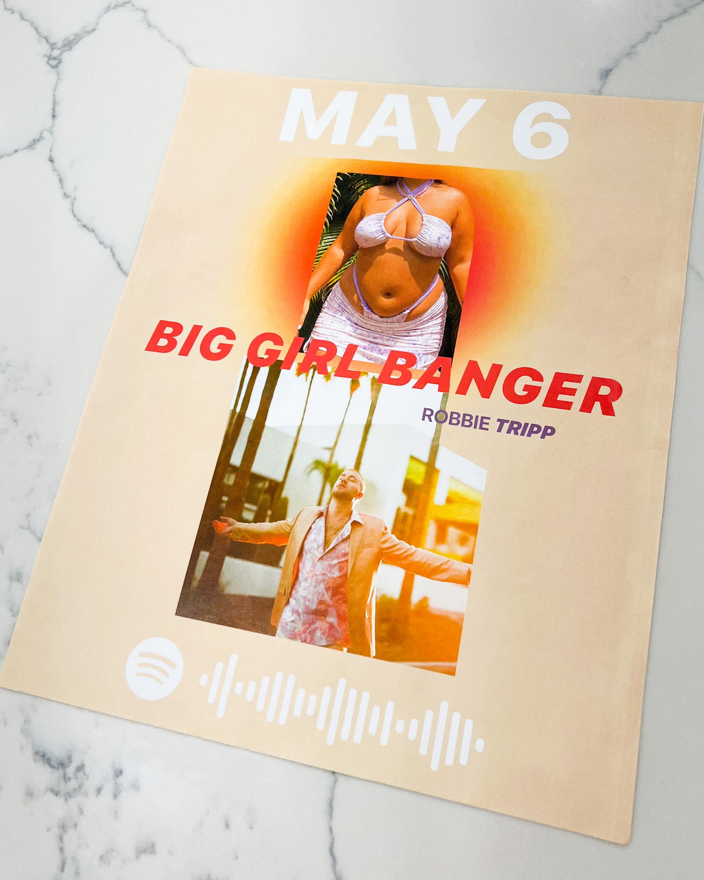 *1 OF 100* AUTHENTIC 'BIG GIRL BANGER' SIGNED VEGAS STREET TEAM POSTER